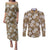 Kuvui Bula Fiji Couples Matching Puletasi and Long Sleeve Button Shirt Fijian Tapa Seamless Hibiscus - Polynesian Pride