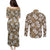 Kuvui Bula Fiji Couples Matching Puletasi and Long Sleeve Button Shirt Fijian Tapa Seamless Hibiscus - Polynesian Pride