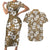 Kuvui Bula Fiji Couples Matching Short Sleeve Bodycon Dress and Hawaiian Shirt Fijian Tapa Seamless Hibiscus - Polynesian Pride
