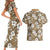 Kuvui Bula Fiji Couples Matching Short Sleeve Bodycon Dress and Hawaiian Shirt Fijian Tapa Seamless Hibiscus - Polynesian Pride