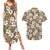 Kuvui Bula Fiji Couples Matching Summer Maxi Dress and Hawaiian Shirt Fijian Tapa Seamless Hibiscus - Polynesian Pride