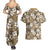 Kuvui Bula Fiji Couples Matching Summer Maxi Dress and Hawaiian Shirt Fijian Tapa Seamless Hibiscus - Polynesian Pride
