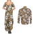 Kuvui Bula Fiji Couples Matching Summer Maxi Dress and Long Sleeve Button Shirt Fijian Tapa Seamless Hibiscus - Polynesian Pride