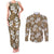 Kuvui Bula Fiji Couples Matching Tank Maxi Dress and Long Sleeve Button Shirt Fijian Tapa Seamless Hibiscus - Polynesian Pride