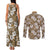 Kuvui Bula Fiji Couples Matching Tank Maxi Dress and Long Sleeve Button Shirt Fijian Tapa Seamless Hibiscus - Polynesian Pride