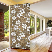 Kuvui Bula Fiji Door Cover Fijian Tapa Seamless Hibiscus LT14 - Polynesian Pride