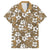 Kuvui Bula Fiji Family Matching Off Shoulder Maxi Dress and Hawaiian Shirt Fijian Tapa Seamless Hibiscus - Polynesian Pride