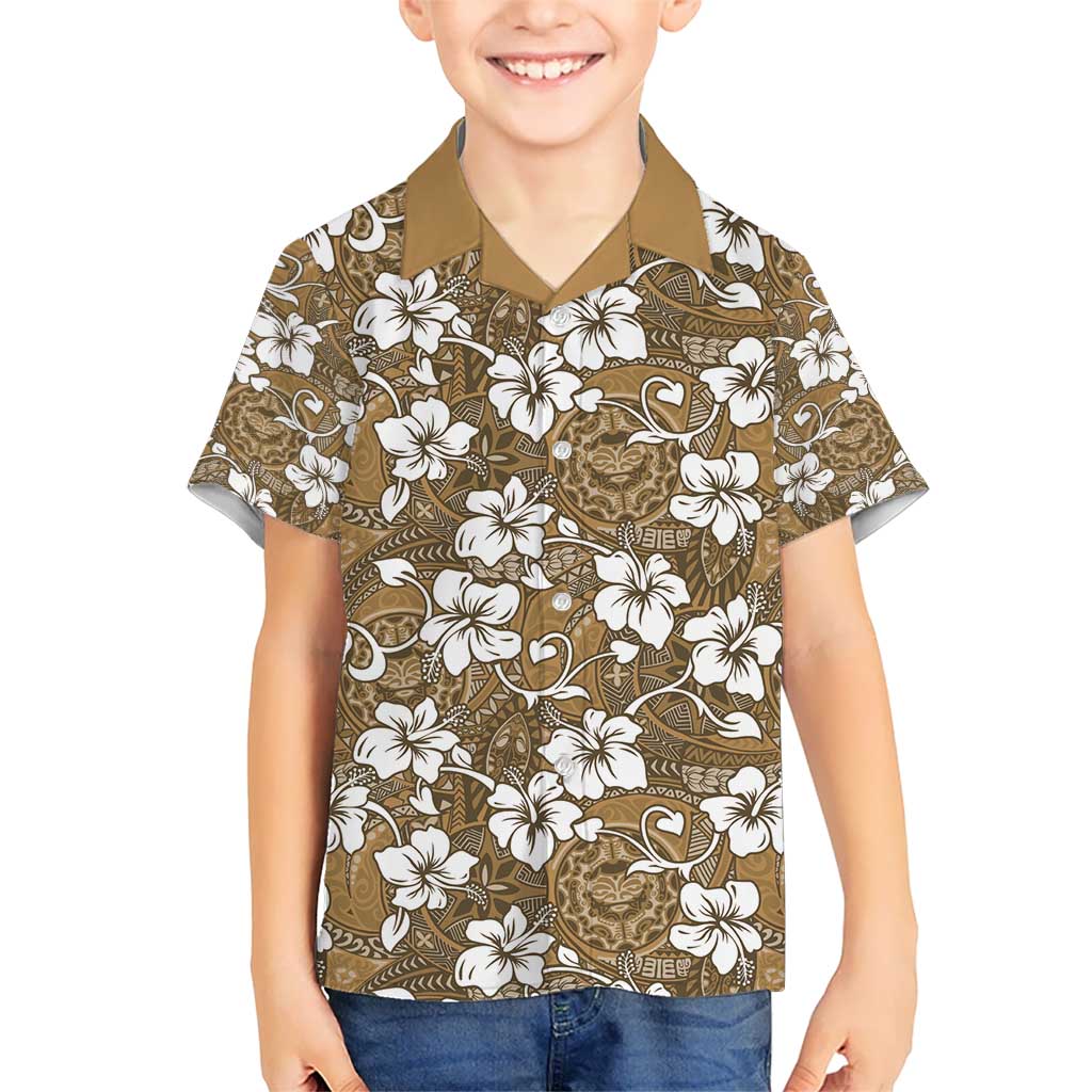 Kuvui Bula Fiji Kid Hawaiian Shirt Fijian Tapa Seamless Hibiscus - Polynesian Pride