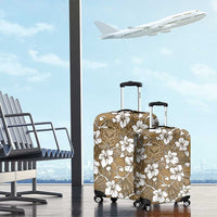 Kuvui Bula Fiji Luggage Cover Fijian Tapa Seamless Hibiscus LT14 - Polynesian Pride