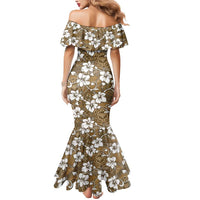 Kuvui Bula Fiji Mermaid Dress Fijian Tapa Seamless Hibiscus LT14 - Polynesian Pride