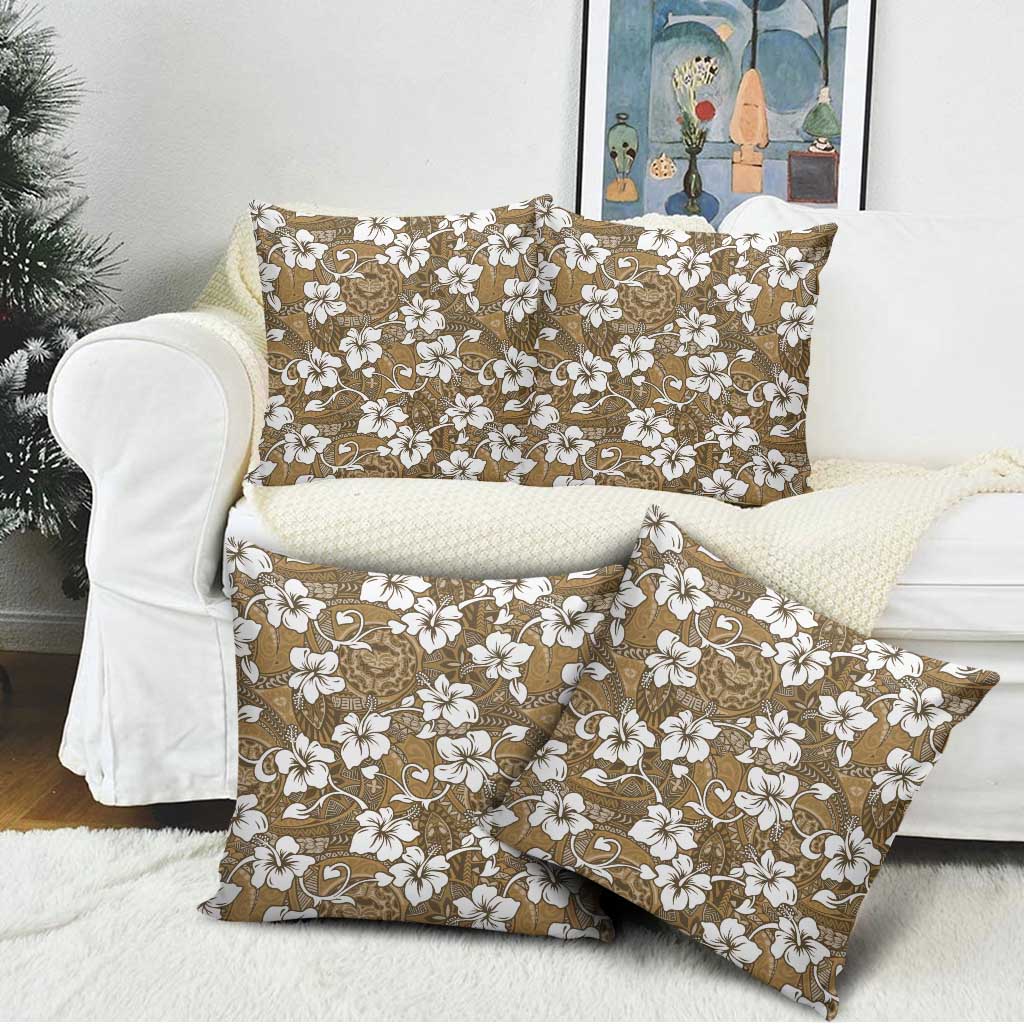 Kuvui Bula Fiji Pillow Cover Fijian Tapa Seamless Hibiscus - Polynesian Pride