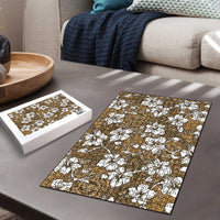 Kuvui Bula Fiji Puzzle Fijian Tapa Seamless Hibiscus - Polynesian Pride