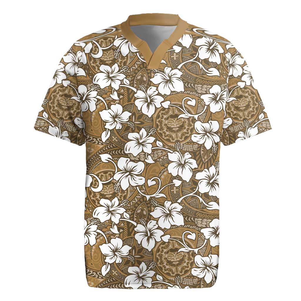 Kuvui Bula Fiji Rugby Jersey Fijian Tapa Seamless Hibiscus - Polynesian Pride