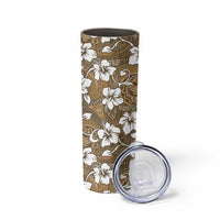 Kuvui Bula Fiji Skinny Tumbler Fijian Tapa Seamless Hibiscus LT14 - Polynesian Pride