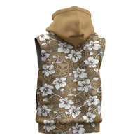 Kuvui Bula Fiji Sleeveless Hoodie Fijian Tapa Seamless Hibiscus LT14 - Polynesian Pride