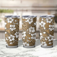 Kuvui Bula Fiji Tumbler Cup Fijian Tapa Seamless Hibiscus LT14 - Polynesian Pride