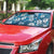 Karakarawa Bula Fiji Auto Sun Shade Fijian Tapa Seamless Hibiscus - Polynesian Pride