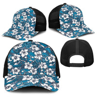 Karakarawa Bula Fiji Baseball Net Cap Fijian Tapa Seamless Hibiscus - Polynesian Pride