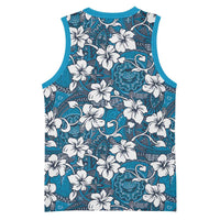 Karakarawa Bula Fiji Basketball Jersey Fijian Tapa Seamless Hibiscus LT14 - Polynesian Pride