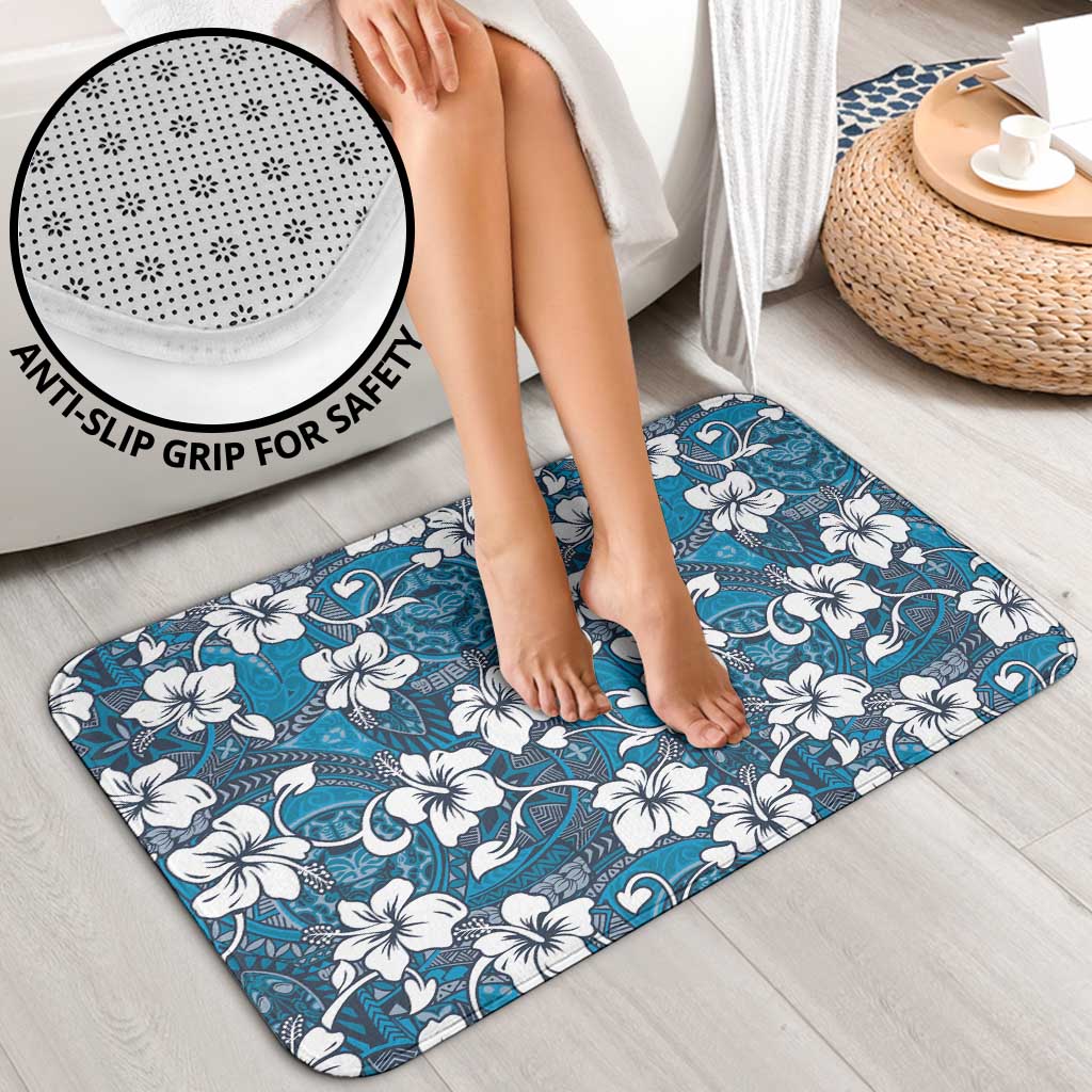 Karakarawa Bula Fiji Bathroom Set Fijian Tapa Seamless Hibiscus - Polynesian Pride