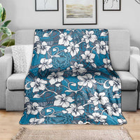 Karakarawa Bula Fiji Blanket Fijian Tapa Seamless Hibiscus - Polynesian Pride