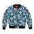 Karakarawa Bula Fiji Bomber Jacket Fijian Tapa Seamless Hibiscus - Polynesian Pride