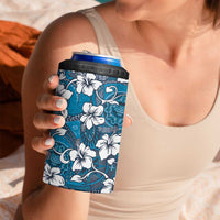 Karakarawa Bula Fiji 4 in 1 Can Cooler Tumbler Fijian Tapa Seamless Hibiscus LT14 - Polynesian Pride