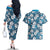 Karakarawa Bula Fiji Couples Matching Off The Shoulder Long Sleeve Dress and Hawaiian Shirt Fijian Tapa Seamless Hibiscus - Polynesian Pride
