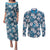 Karakarawa Bula Fiji Couples Matching Puletasi and Long Sleeve Button Shirt Fijian Tapa Seamless Hibiscus - Polynesian Pride