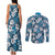 Karakarawa Bula Fiji Couples Matching Tank Maxi Dress and Long Sleeve Button Shirt Fijian Tapa Seamless Hibiscus - Polynesian Pride