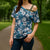 Karakarawa Bula Fiji Cross Shoulder Shirt Fijian Tapa Seamless Hibiscus - Polynesian Pride