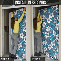 Karakarawa Bula Fiji Door Cover Fijian Tapa Seamless Hibiscus LT14 - Polynesian Pride