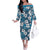 Karakarawa Bula Fiji Family Matching Off The Shoulder Long Sleeve Dress and Hawaiian Shirt Fijian Tapa Seamless Hibiscus - Polynesian Pride