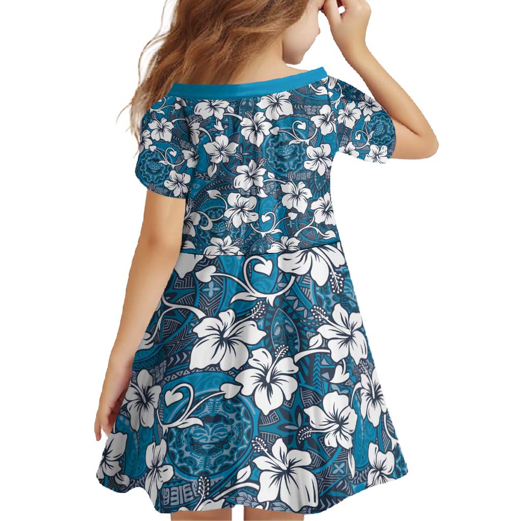 Karakarawa Bula Fiji Family Matching Off Shoulder Maxi Dress and Hawaiian Shirt Fijian Tapa Seamless Hibiscus LT14 - Polynesian Pride