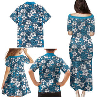 Karakarawa Bula Fiji Family Matching Puletasi and Hawaiian Shirt Fijian Tapa Seamless Hibiscus LT14 - Polynesian Pride