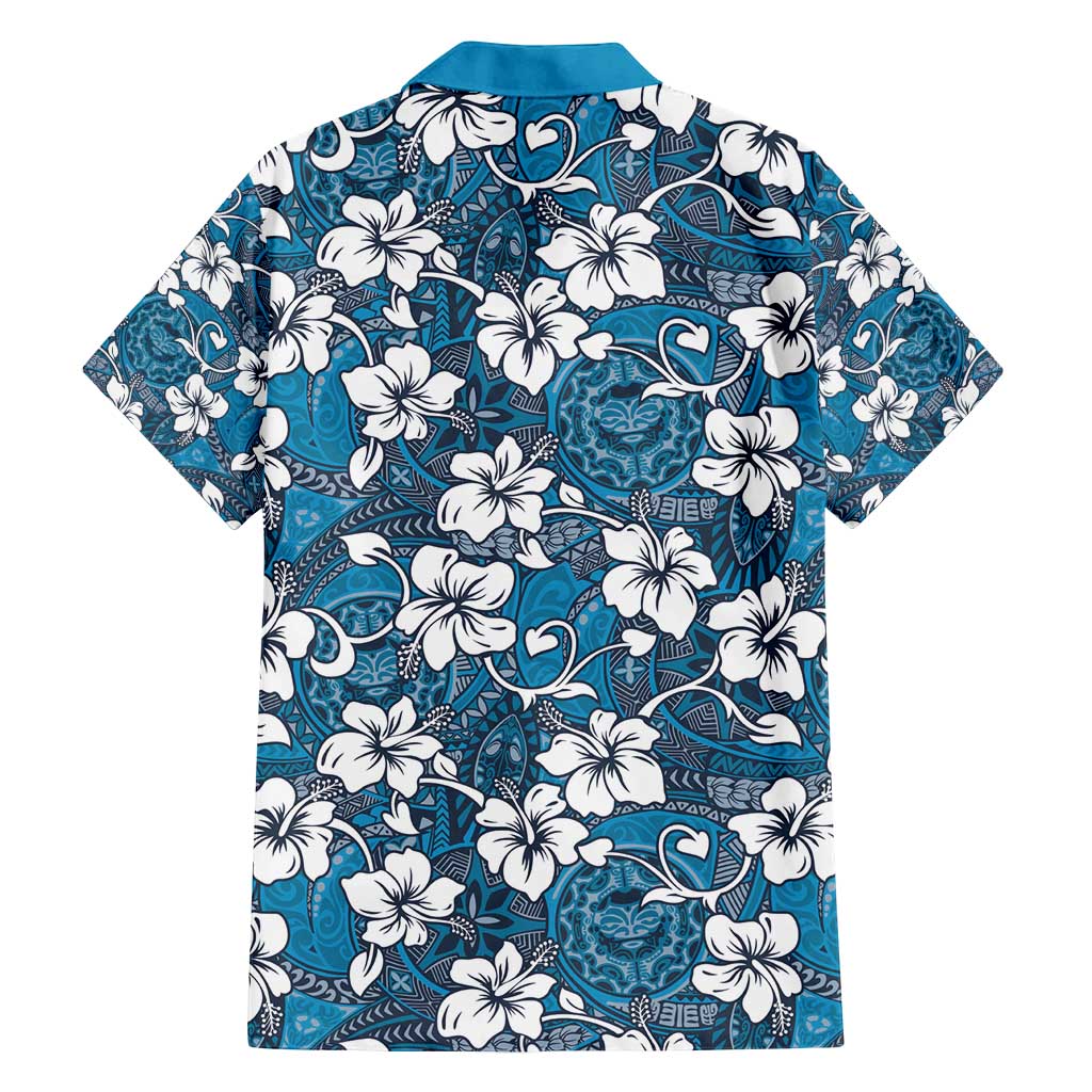 Karakarawa Bula Fiji Family Matching Summer Maxi Dress and Hawaiian Shirt Fijian Tapa Seamless Hibiscus LT14 - Polynesian Pride