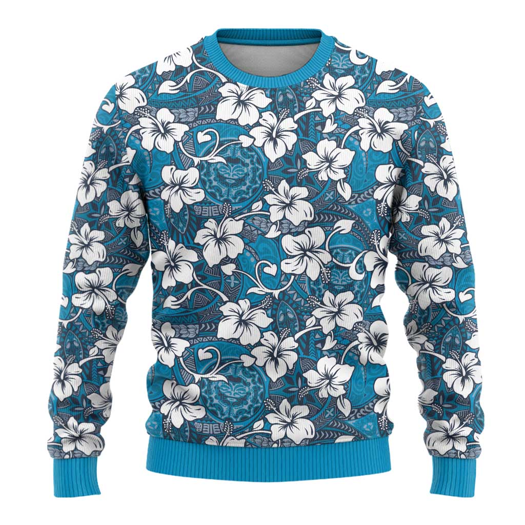 Karakarawa Bula Fiji Ugly Christmas Sweater Fijian Tapa Seamless Hibiscus LT14 - Polynesian Pride
