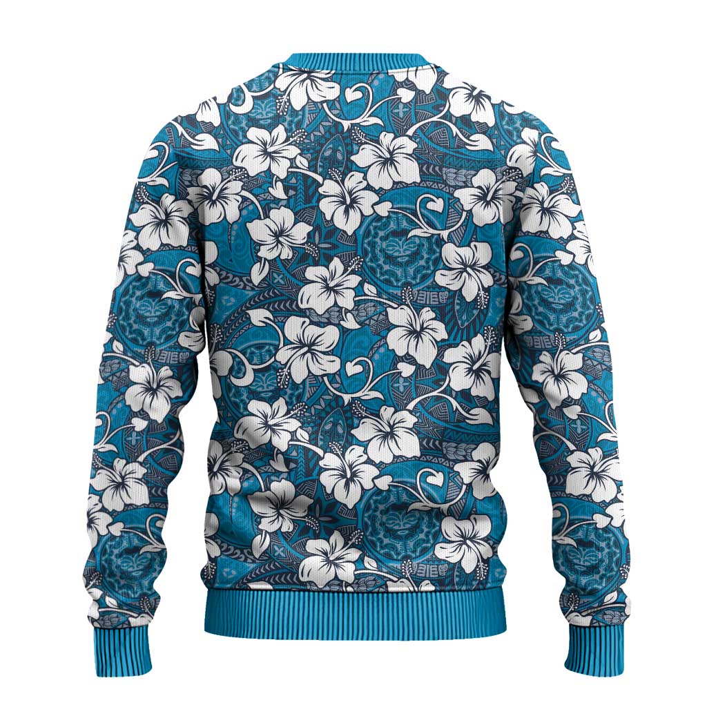 Karakarawa Bula Fiji Ugly Christmas Sweater Fijian Tapa Seamless Hibiscus LT14 - Polynesian Pride