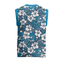 Karakarawa Bula Fiji Christmas Knitted V-Neck Vest Fijian Tapa Seamless Hibiscus LT14 - Polynesian Pride