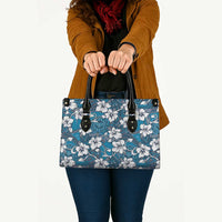 Karakarawa Bula Fiji Leather Bag Fijian Tapa Seamless Hibiscus - Polynesian Pride