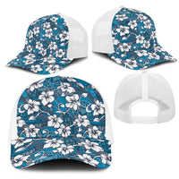Karakarawa Bula Fiji Mesh Trucker Cap Fijian Tapa Seamless Hibiscus - Polynesian Pride