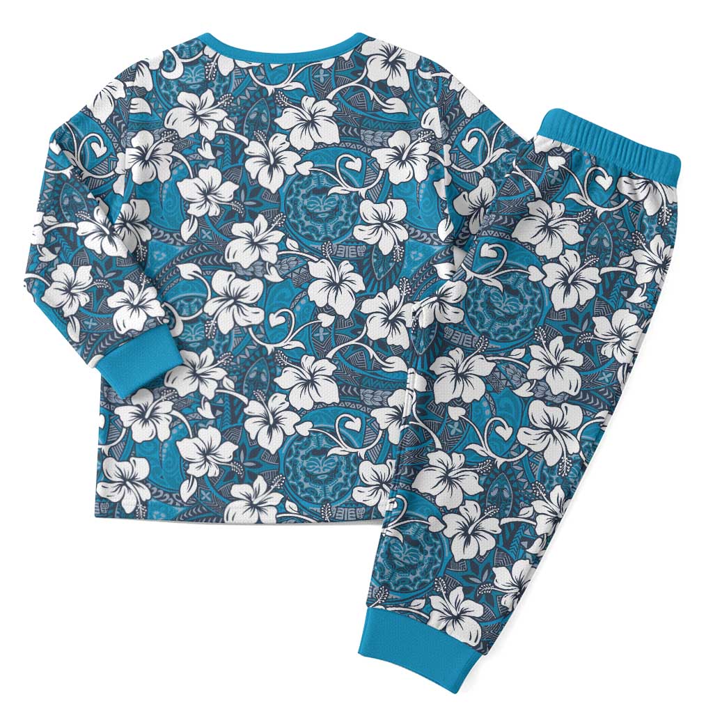 Karakarawa Bula Fiji Christmas Pajama Set Fijian Tapa Seamless Hibiscus LT14 - Polynesian Pride
