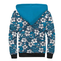 Karakarawa Bula Fiji Sherpa Hoodie Fijian Tapa Seamless Hibiscus LT14 - Polynesian Pride
