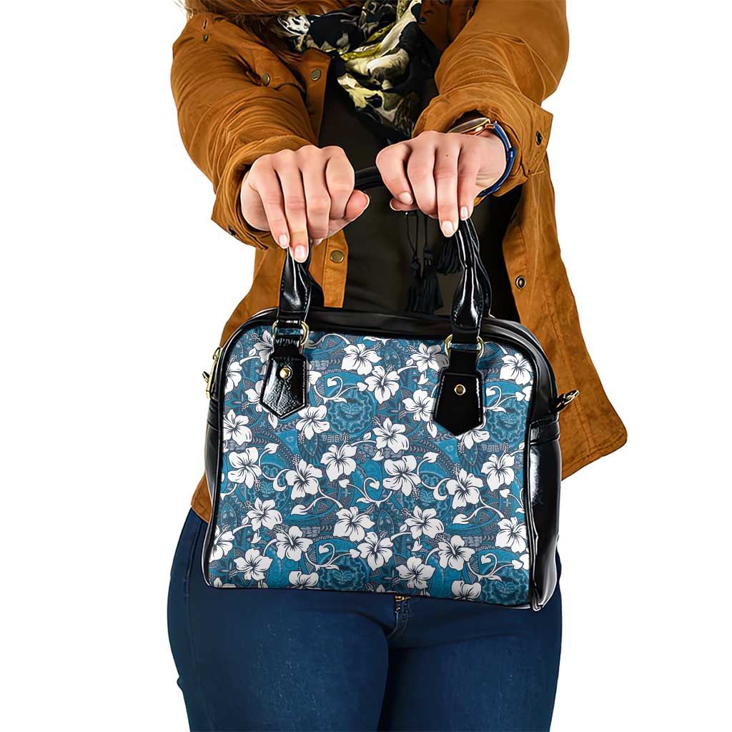 Karakarawa Bula Fiji Shoulder Handbag Fijian Tapa Seamless Hibiscus - Polynesian Pride