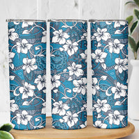 Karakarawa Bula Fiji Skinny Tumbler Fijian Tapa Seamless Hibiscus LT14 - Polynesian Pride
