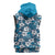 Karakarawa Bula Fiji Sleeveless Zip Hoodie Fijian Tapa Seamless Hibiscus - Polynesian Pride
