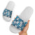 Karakarawa Bula Fiji Slide Sandals Fijian Tapa Seamless Hibiscus - Polynesian Pride