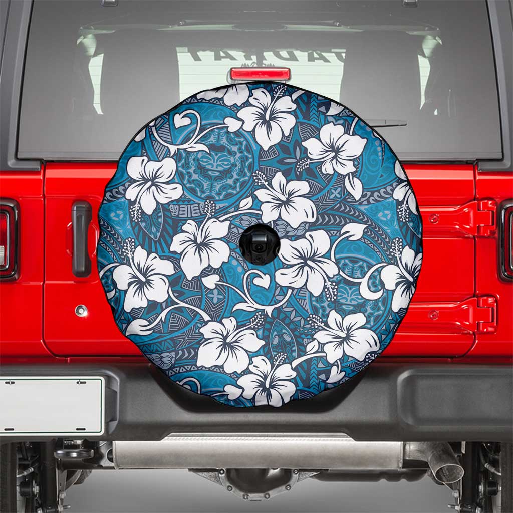 Karakarawa Bula Fiji Spare Tire Cover Fijian Tapa Seamless Hibiscus LT14 - Polynesian Pride