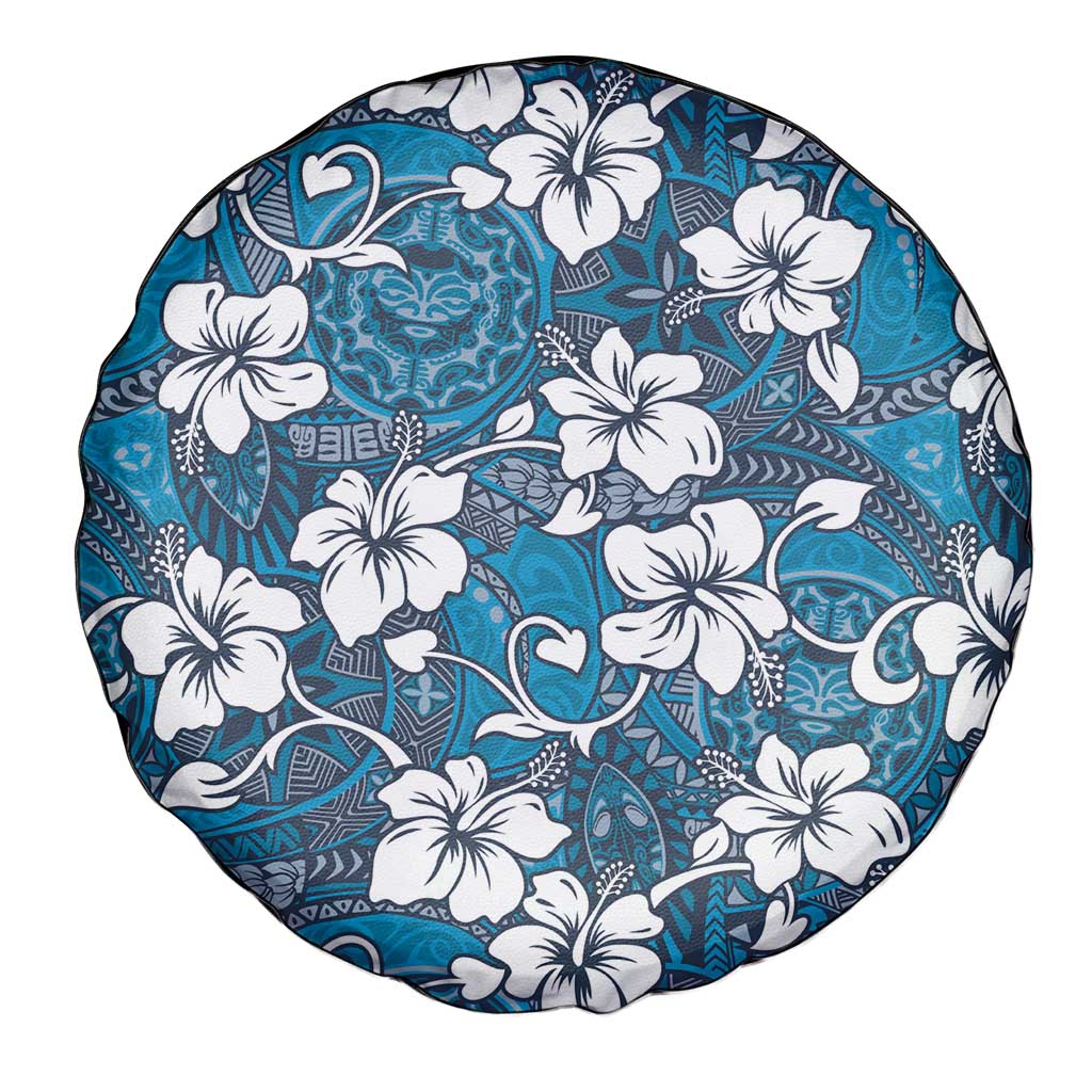 Karakarawa Bula Fiji Spare Tire Cover Fijian Tapa Seamless Hibiscus LT14 - Polynesian Pride