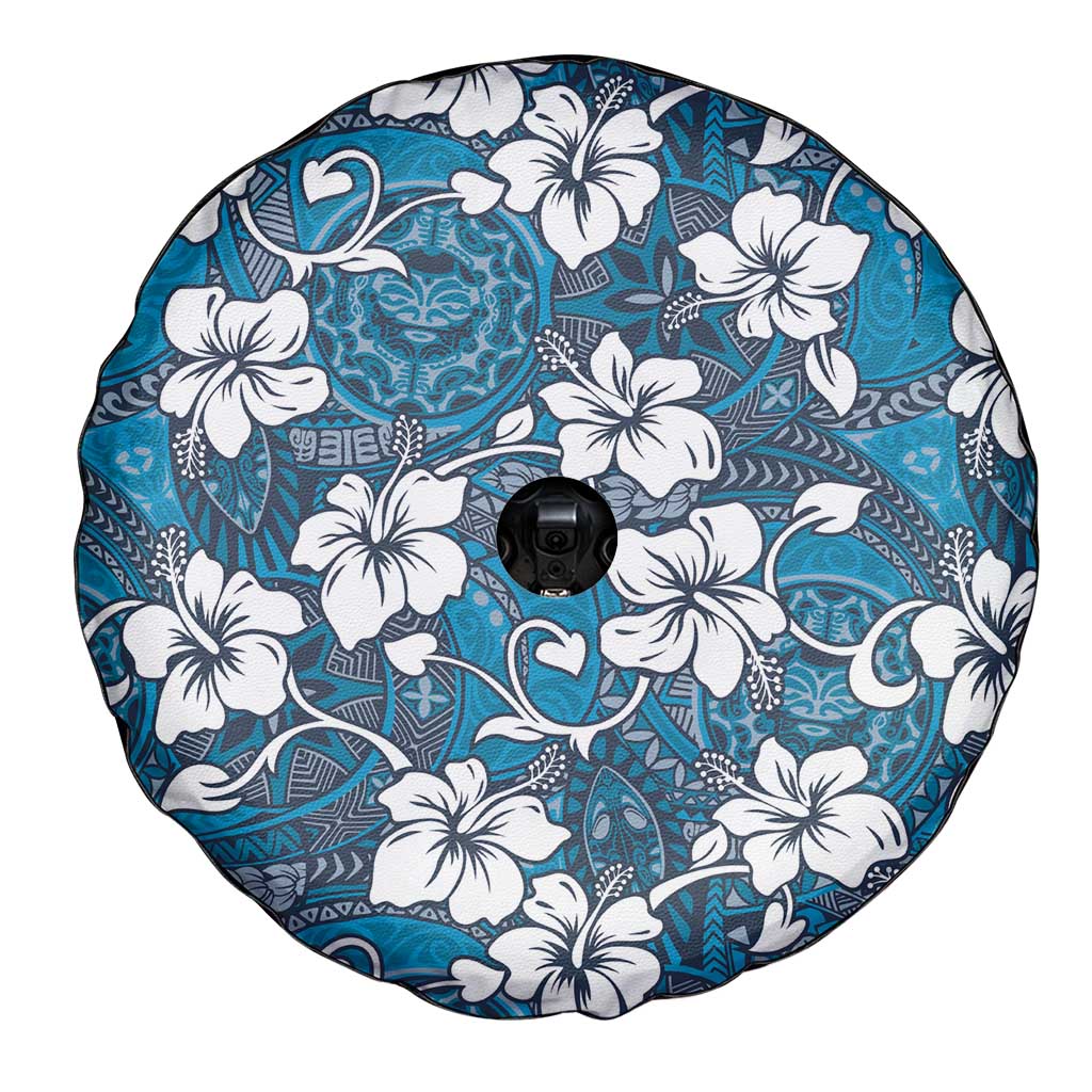 Karakarawa Bula Fiji Spare Tire Cover Fijian Tapa Seamless Hibiscus LT14 - Polynesian Pride